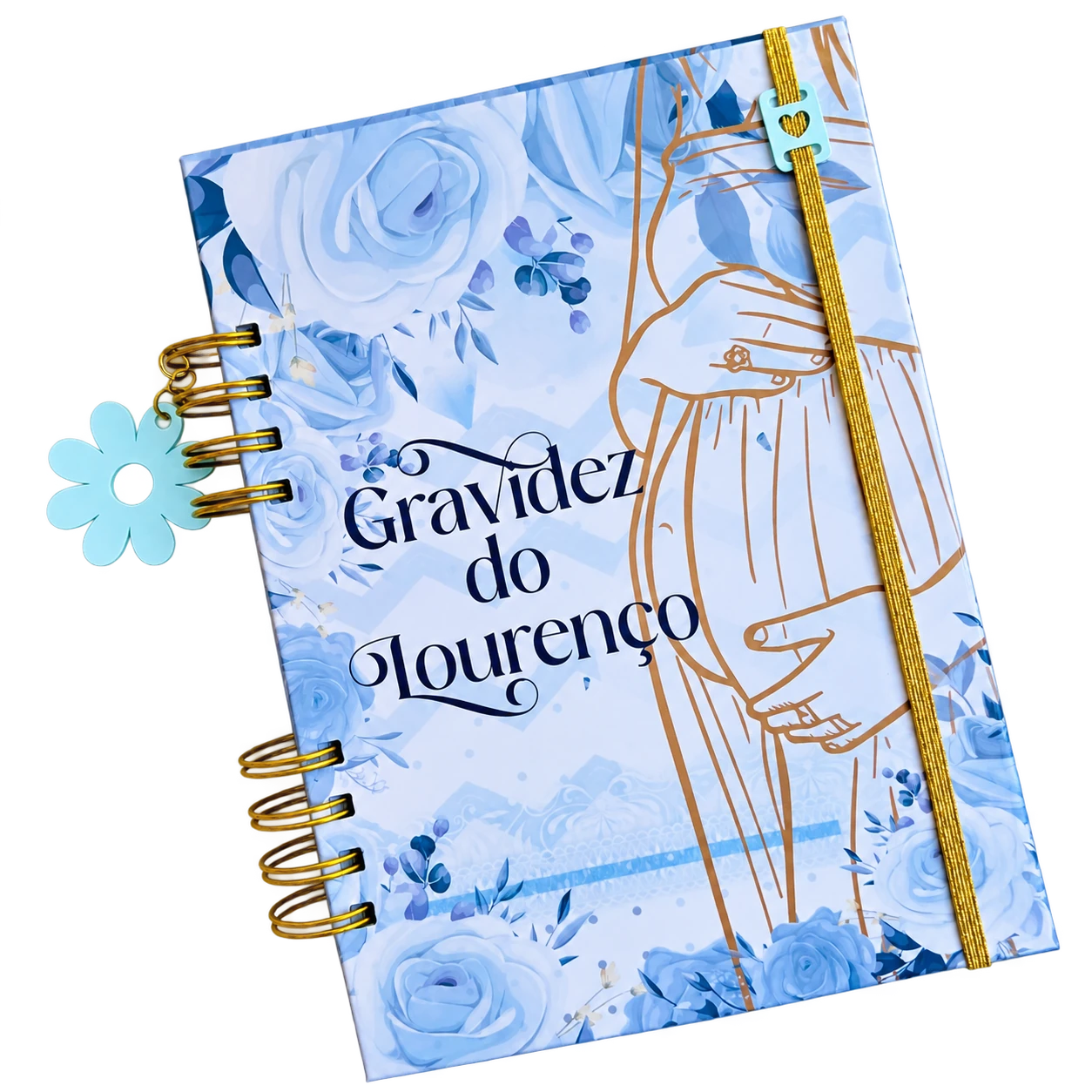 Diário de gravidez. Para registar a gravidez e guardar memórias, com capa personalizada.