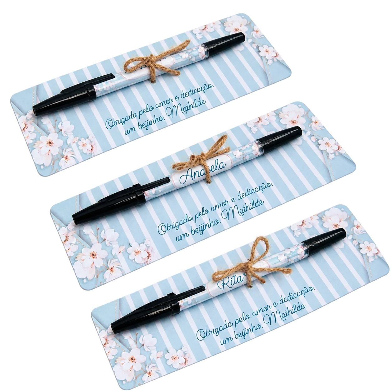 Caneta. Para escrever ou oferecer, personalizada com nome ou tema.