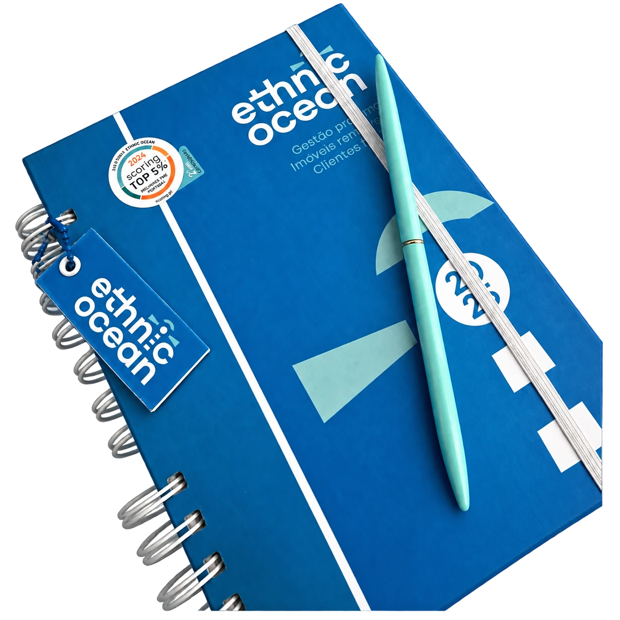 Agenda. Para organizar tarefas e compromissos, com capa personalizada.
