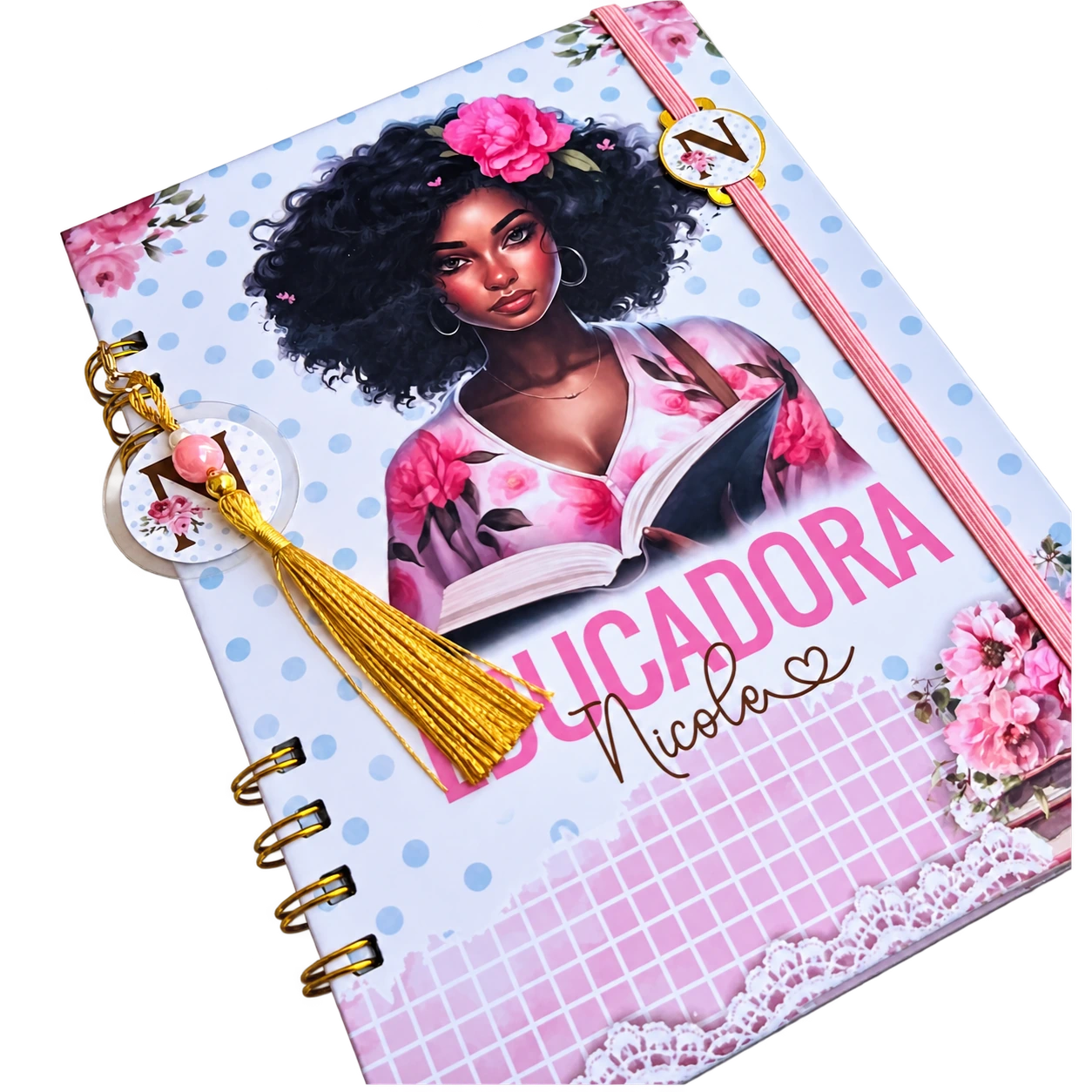 Caderno. Para notas e registos pessoais, com capa personalizada.